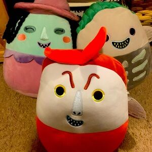 Set of 3✨ The Nightmare Before Christmas Squishmellows Lock, shock and Barrel